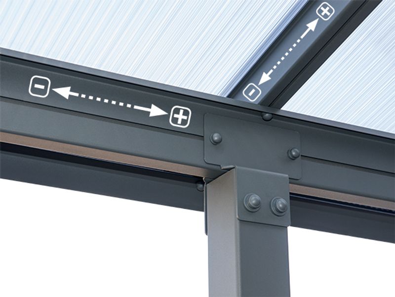 OLYMPIA Terrassetak 3X4.25 GRÅ KLAR
