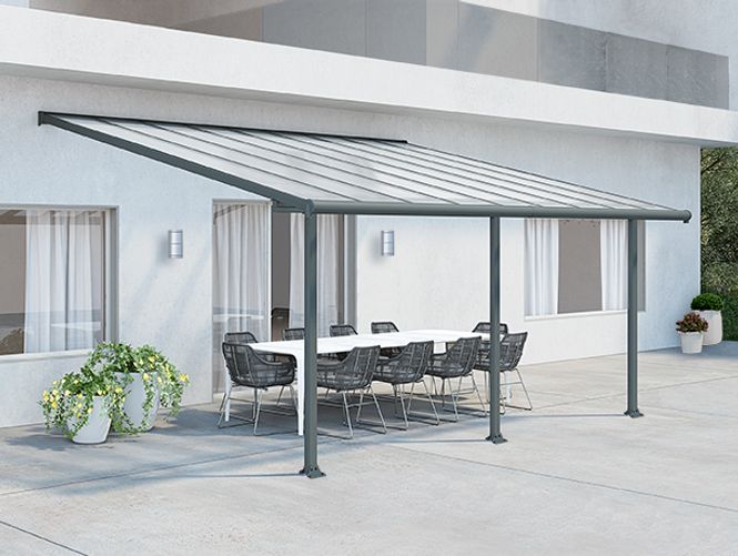 Hovedbilde OLYMPIA Terrassetak 3X5.46 GRÅ KLAR