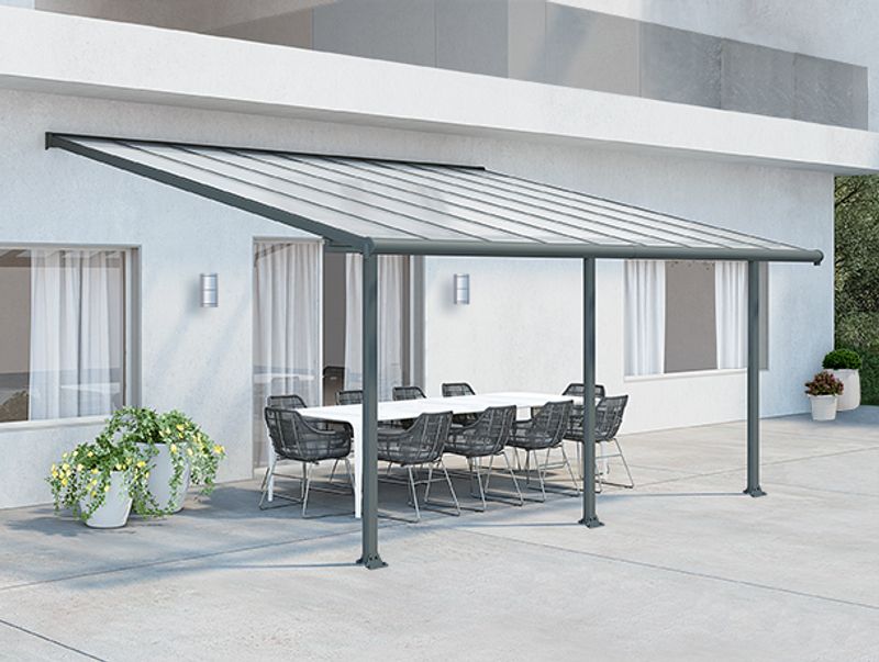 OLYMPIA Terrassetak 3X5.46 GRÅ KLAR