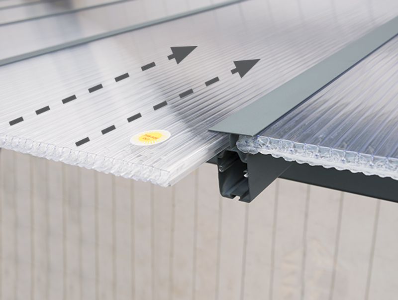 OLYMPIA Terrassetak 3X5.46 GRÅ KLAR